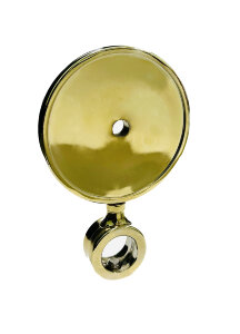 Медальон круглый на короткой прямой ножке (ABS, Золото)